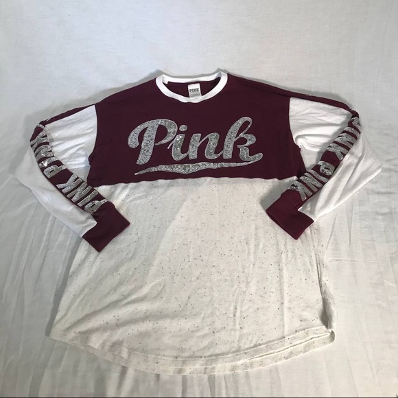 PINK Victoria's Secret Tops - PINK Sequin Script Shirt